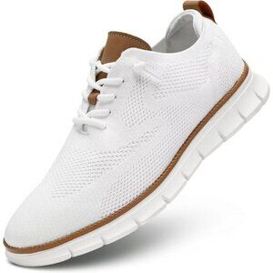 ⚡Men's White Mesh Casual Walking Business Oxfords Work Lightweight Sneakers